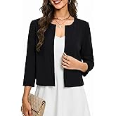 Yekaty Womens 2026 Lightweight 3/4 Sleeve Summer Shrug for Dresses Cropped Cardigan Sweater
