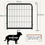Yaheetech Dog Playpen 2 Panel Heavy Duty Pet Fence 60cm Height view 4