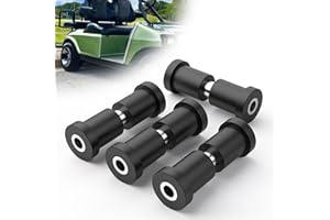 RUHUO Golf Cart Rear Leaf Spring Bushing Kit, 4 Pairs Golf Cart Bushing and Sleeve Kits Compatible with EZGO Gas Electric 1994-UP Club Car DS 1981-UP