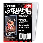 Ultra Pro Clear Thick Card Sleeves, Plastic| Holds cards up to 130-Point | 100-Count
