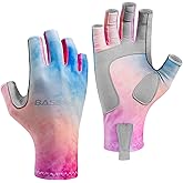 BASSDASH ALTIMATE UPF 50+ Women’s Fishing Gloves UV Sun Protection Fingerless Gloves for Kayaking Paddling Hiking Cycling Driving Shooting Training