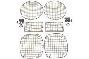 Rugged Ridge Black Stone Light Guard Kit | Black, Steel, 6 Piece Set | 11236.01 | Fits 1997-2006 Jeep Wrangler TJ; 2004-2006 Jeep Wrangler LJ