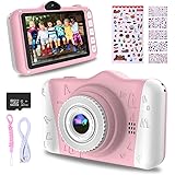 WOWGO Kids Digital Camera - 12MP Children's Camera with Large Screen for Boys and Girls, 1080P Rechargeable Electronic Camera