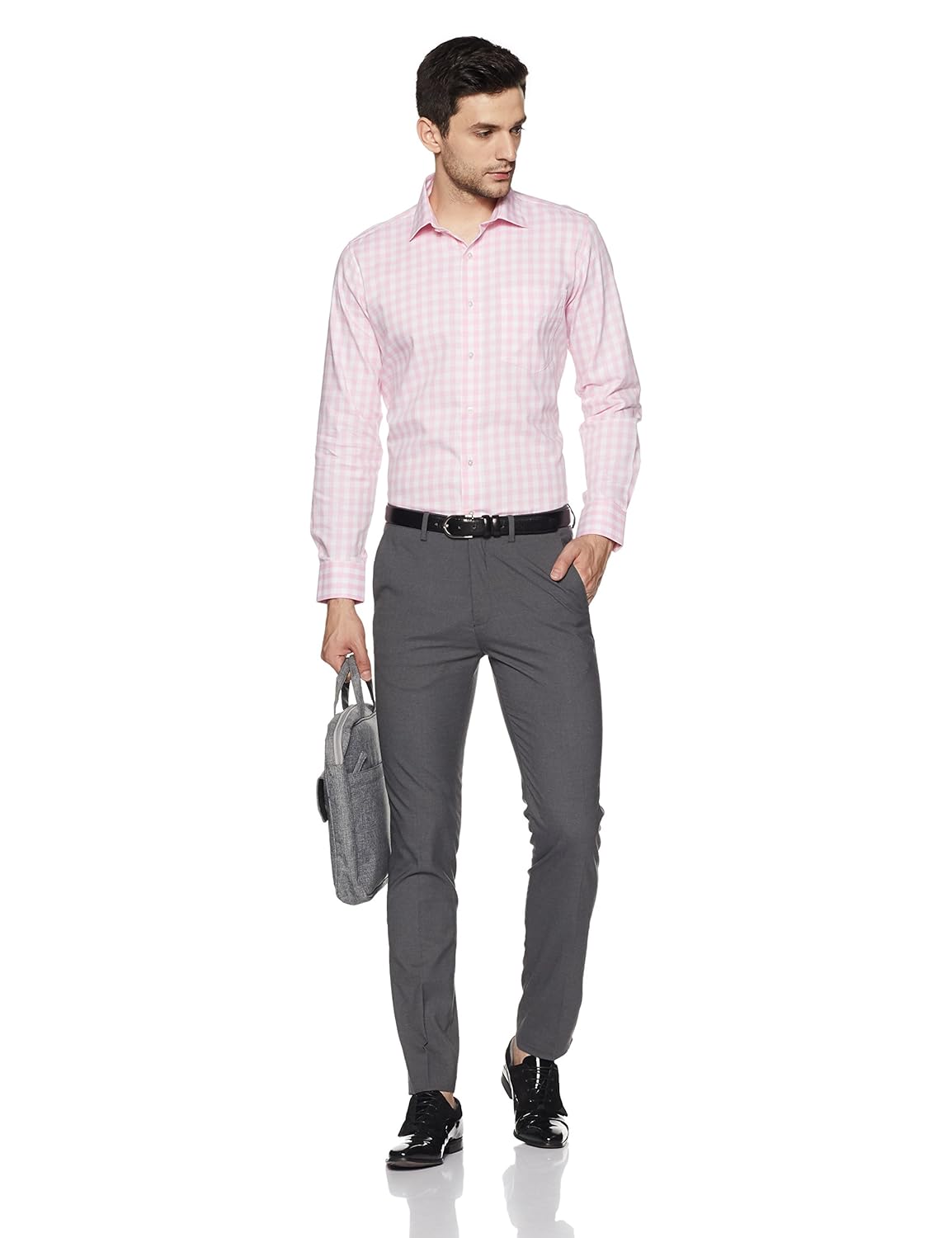 van heusen men's solid slim fit formal shirt