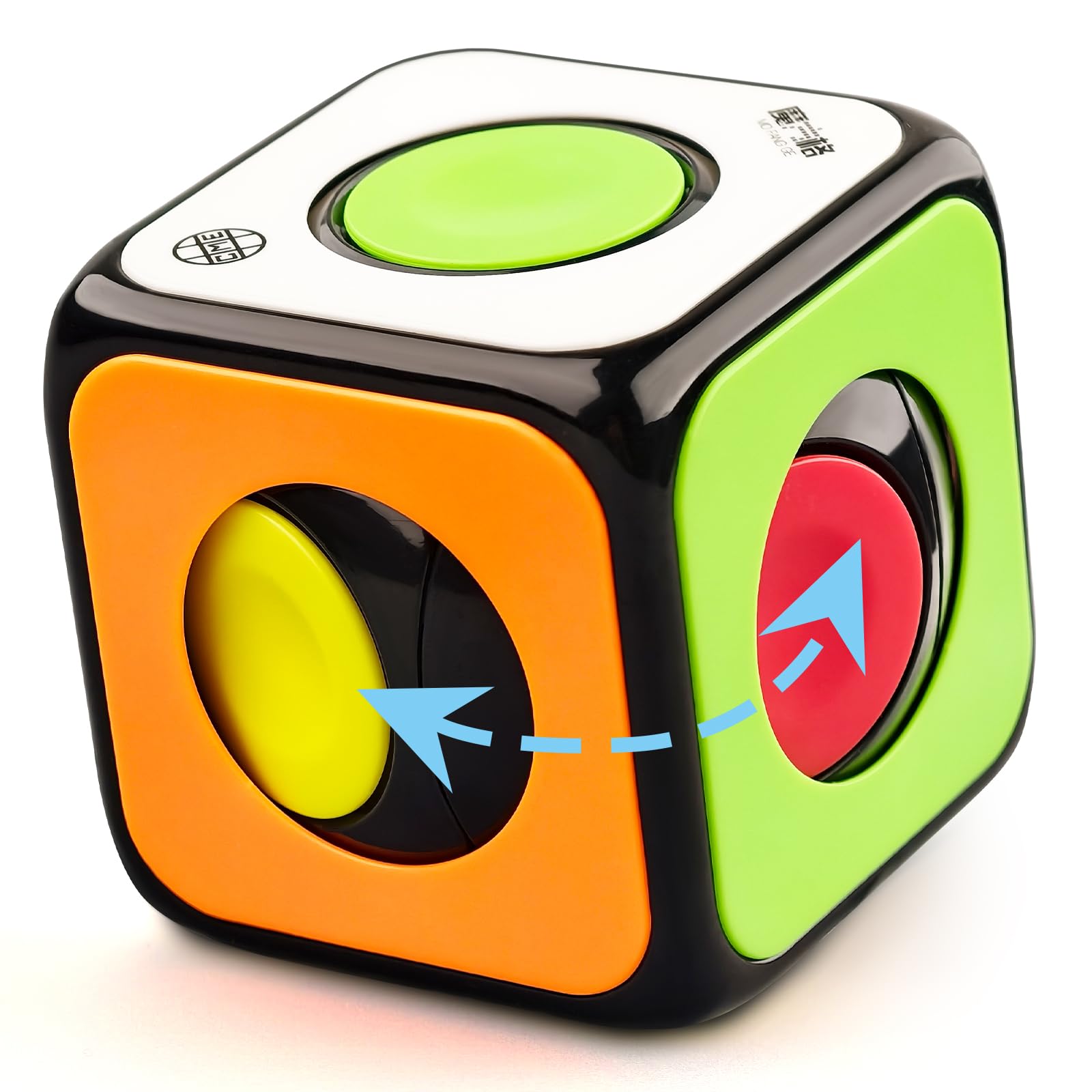 ROXENDA Speed Cube, Irregular 1x1x1 Cube, 3D Smooth Fas CubeToys Fast Cubing Fun for Children Adults (1x1x1 Cube)