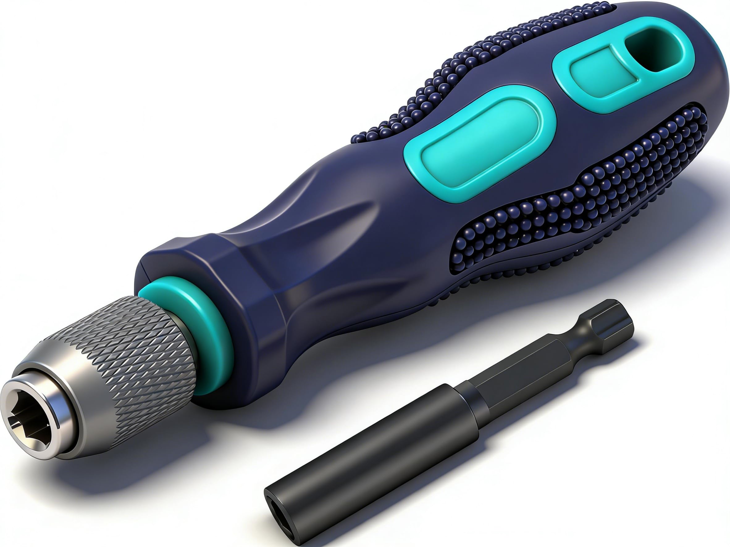 Magnetic Bit Holder Srewdriver Drill Driver 120mm,1/4” Hex Shank Drill Bit Holder Quick Release S2 Steel Extension Bit Holder Magnetic Handle Screwdriver Set Drill Extension Screwdriver Bit Holder