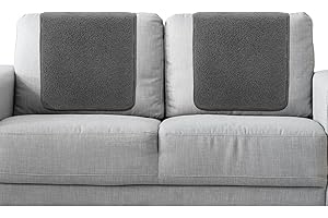 Frienda 2 Pieces Headrest Covers for Recliners Covers Sofa Headrest Protector Sherpa for Recliner Chair Couch Furniture Non Slip for Living Room