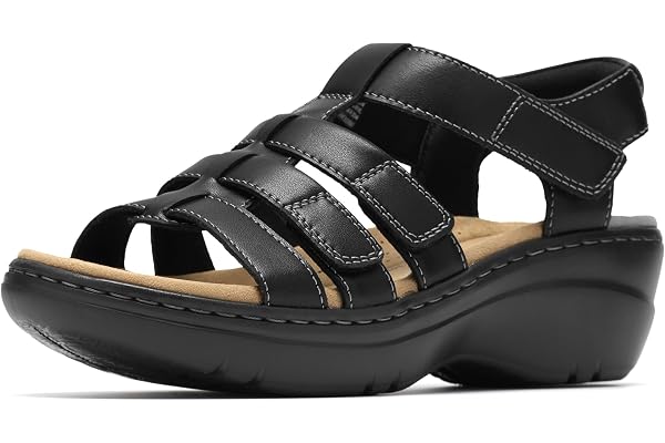 Clarks womens Merliah 2 Ruby Wedge Sandal