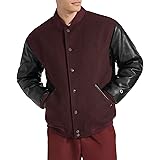 Champion Men's Letterman Varsity Bomber Jacket with