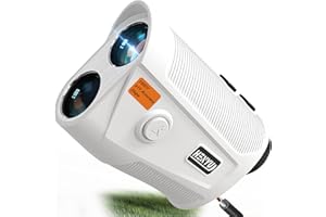 Golf Rangefinder with Slope - 1500 Yard Laser Range Finder for Golfing & Hunting, High-Precision Flag Locking Vibration, 7X M