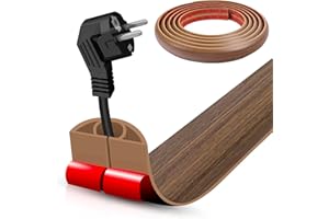Floor Cord Cover Self Adhesive Cord Hider, Cable Management, Extension Strip Protector for Wires, Prevent Cable Trips for Off