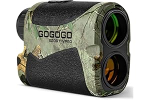 Gogogo Sport Vpro 900 Yard Camo Laser Rangefinder for Hunting/Bow Hunting/Archery Hunting, Horizontal Distance Mode Compact Lightweight Hunting Range Finder
