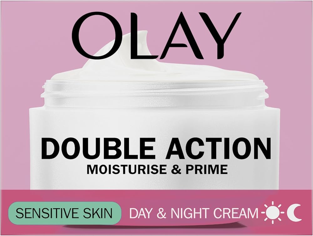 Olay Double Action Moisturise Prime Sensitive Skin Day Night Cream 24H