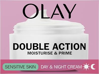 Olay Double Action Moisturise Prime Sensitive Skin Day Night Cream 24H