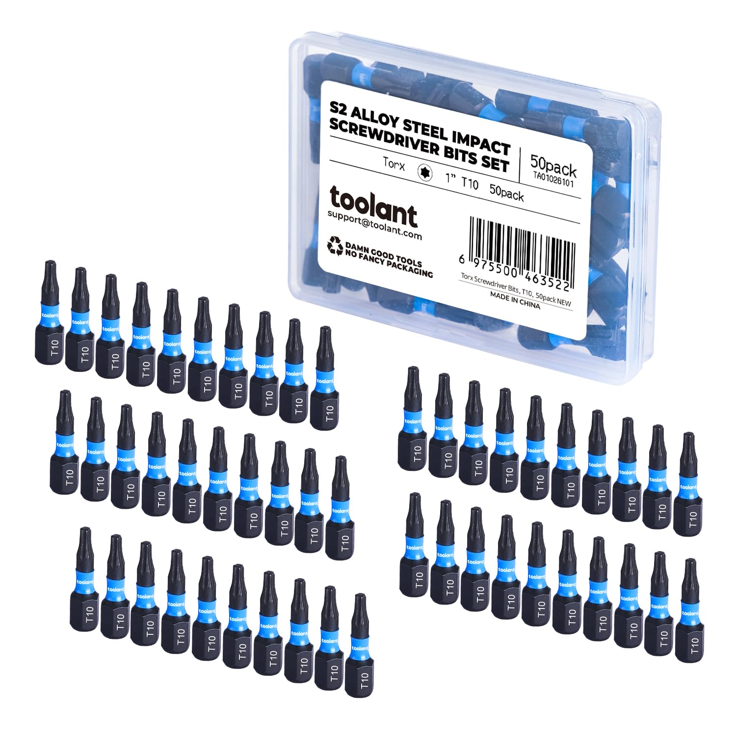 Toolant 1' Impact Torx Bits 50 Pack