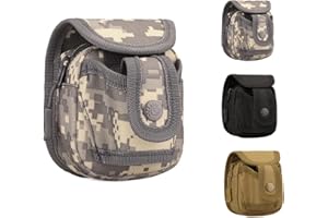 RRLOM Slingshot Ammo Pouch, Tactical Catapult Slingshot Ammo Storage Bag for Utility Gadget Gear Pack Ammo Steel Balls Bearings Bag