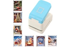 Square Hole Punch, 2.87 x 2.39cm Stamp Square Paper Puncher, Punch Cutter for Card Making, Scrapbooking, DIY Make, Gift Tag P