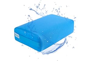 JOE & JOSERIN Joe&JoseRin Hot Tub Booster Seat Cushion with Non-Slip Micro Dot Bottom and Weighted, Bathroom Massage Hot Tub Accessories for Indoor or Outdoor, Quick Dry Hot Tub Pillow with Washable Mesh Cover