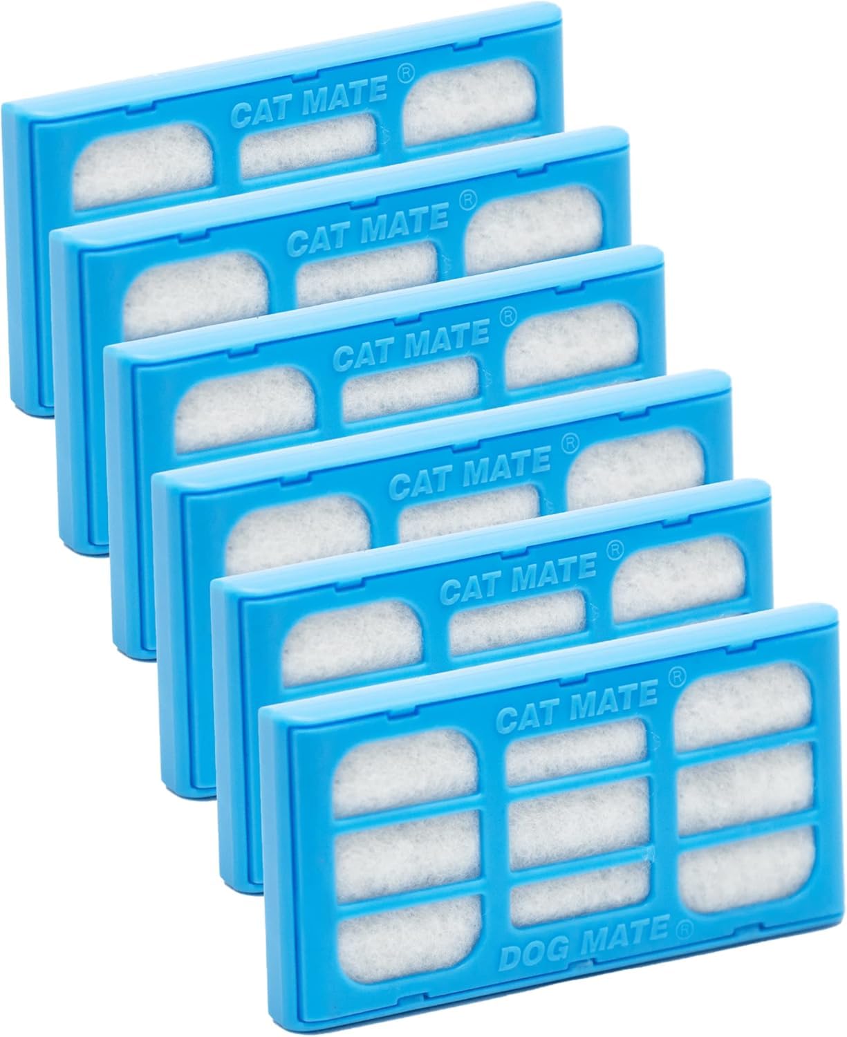 Cat Mate Genuine Filter Cartridges (389) - Suitable for all Cat and Dog Mate Drinking Water Fountains (Pack of 6)