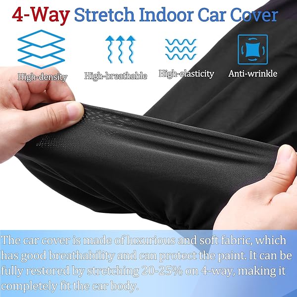 FIMBLO INDOOR CAR COVER CUSTOM FIT FOR 1998-2024 PORSCHE 911(991/992/996/997 SERIES)/CARRERA/TURBO LUXURIOUS SOFT STRETCH SATIN CAR COVER BREATHABLE DUST-PROOF FOR UNDERGROUND GARAGE, CAR SHOW