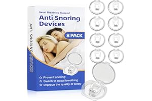 AURONP Anti Snoring Devices(8 Pack),Silicone Magnetic Stop Snoring Solution,Snoring Devices for Men and Women,Anti Snoring Nose Clip