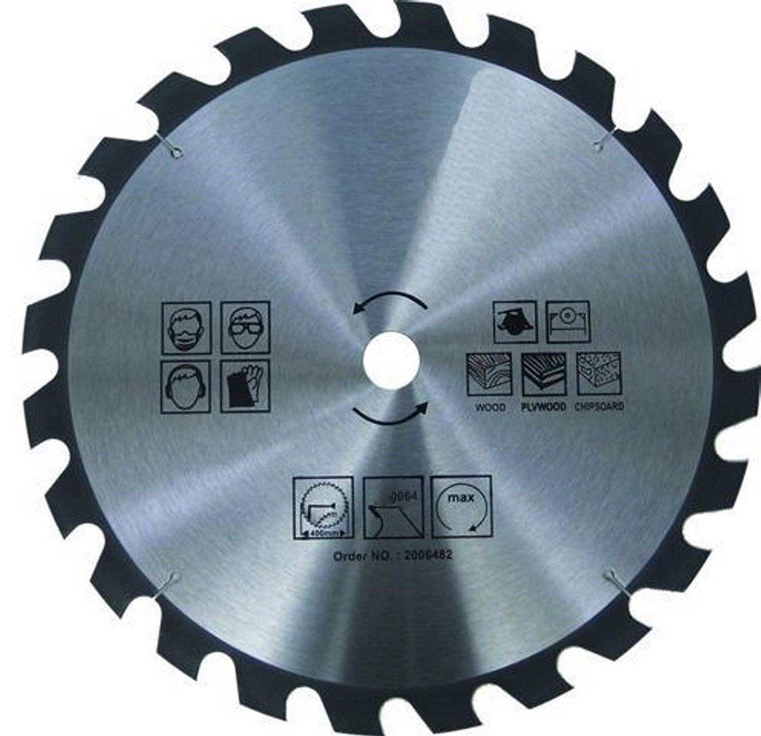 Circular Saw Blade for Wood – Diameter 350 x 30 mm / 24 Teeth | Hand Circular Saw | Carbide – For Saw in Wood | For Circular Hand Saws