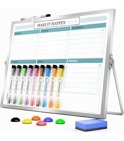 Magic Whiteboard Mini Whiteboard Sheets - Static & Portable A4 White Board Sheet For Wall, Doors, Windows, Fridges, & Glass - 20 Plain White Easy Clean, Dry Erase Board For School, Office & Kitchen - View #8