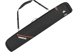 Unigear Snowboard Ski Bag for Air Travel, Reinforced Double Padded Snowboard Bag with EPE Dense, Water-Resistant and Durable up to 175cm Ski Snowboard Travel Bags for Flying