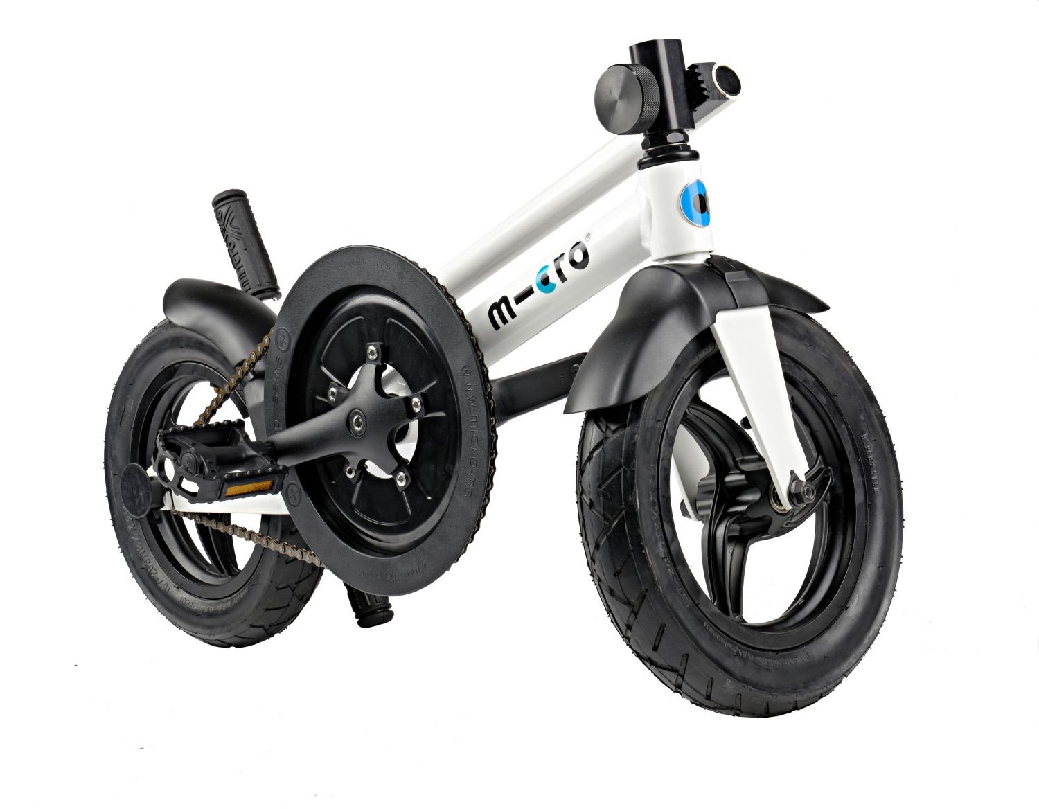 Micro Black Pedal Flow Scooter Bicycle Hybrid Compact Foldable