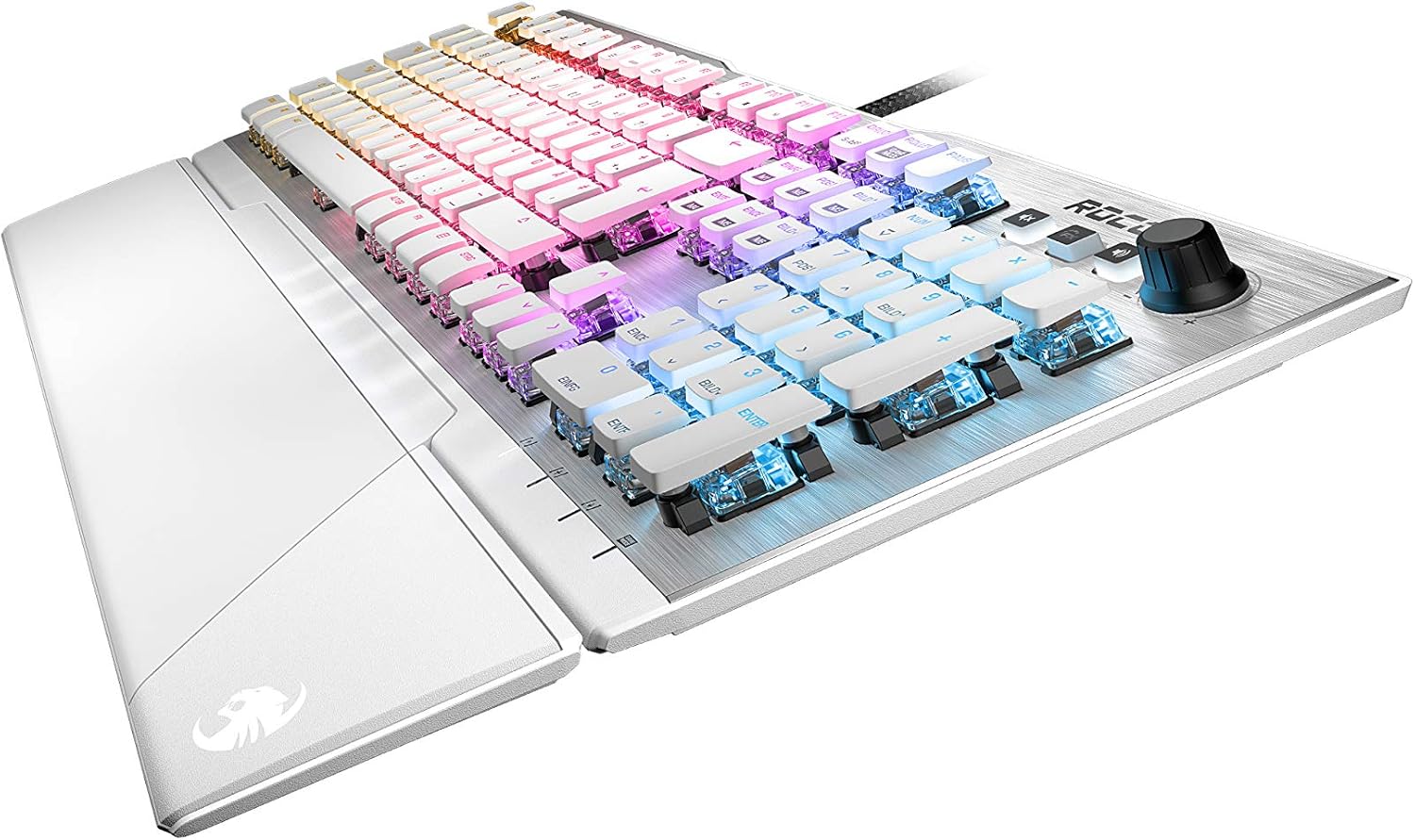 Roccat Vulcan 122 Mechanical Gaming Keyboard Aimo Led Single Key Illumination Titanium Switches Aluminum Surface Multimedia Keys Palm Rest Tactile Switch White Amazon De Games Roccat Vulcan 122 Mechanical Gaming Keyboard Aimo Led Single Key Illumination Titanium Switches Aluminum Surface Multimedia Keys Palm Rest Tactile Switch White Amazon De Games