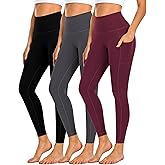 Dimore 4 Pack Workout Leggings for Women with Pockets,High Waisted Tummy Control Yoga Pants for Workout Running