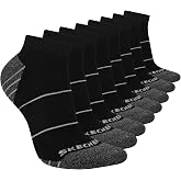 Skechers Women's 8-pack Work Collection Low Cut Socks, Extended Cushion &amp; Mesh Ventilation