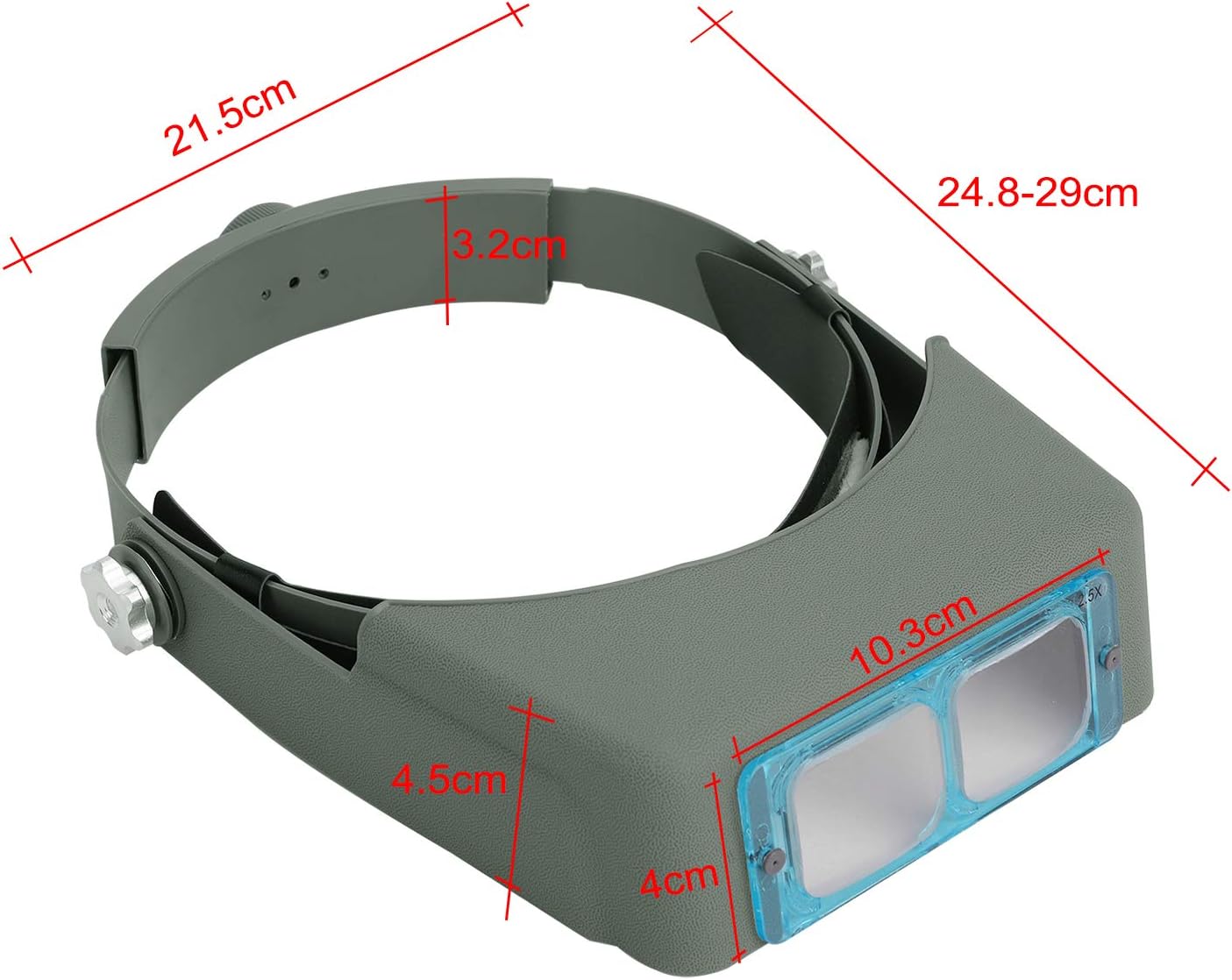 Double Lens Headband Magnifying Glass HeadMounted Binocular Magnifier