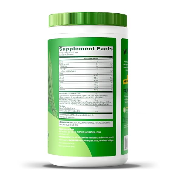 AMAZING GRASS GREENS BLEND SUPERFOOD: SUPER GREENS POWDER SMOOTHIE MIX WITH SPIRULINA, CHLORELLA, BEET ROOT POWDER, DIGESTIVE ENZYMES & PROBIOTICS, BERRY, 60 SERVINGS (PACKAGING MAY VARY)