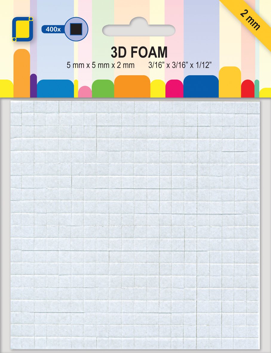 JEJE 3D Foam Dots - 2mm, Black
