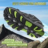 UOVO Boys Trainers Waterproof Low-Top Hiking Shoes Gray Green UK Size 4 view 2