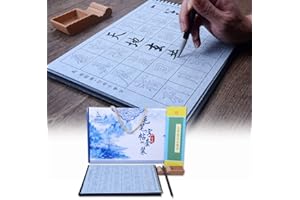 Tianjintang Eco-Friendly Reusable Chinese Calligraphy Water Writing Book Set for Beginner/Students/Adults Ouyang Xun 欧阳询 The Thousand Character Classic 千字文
