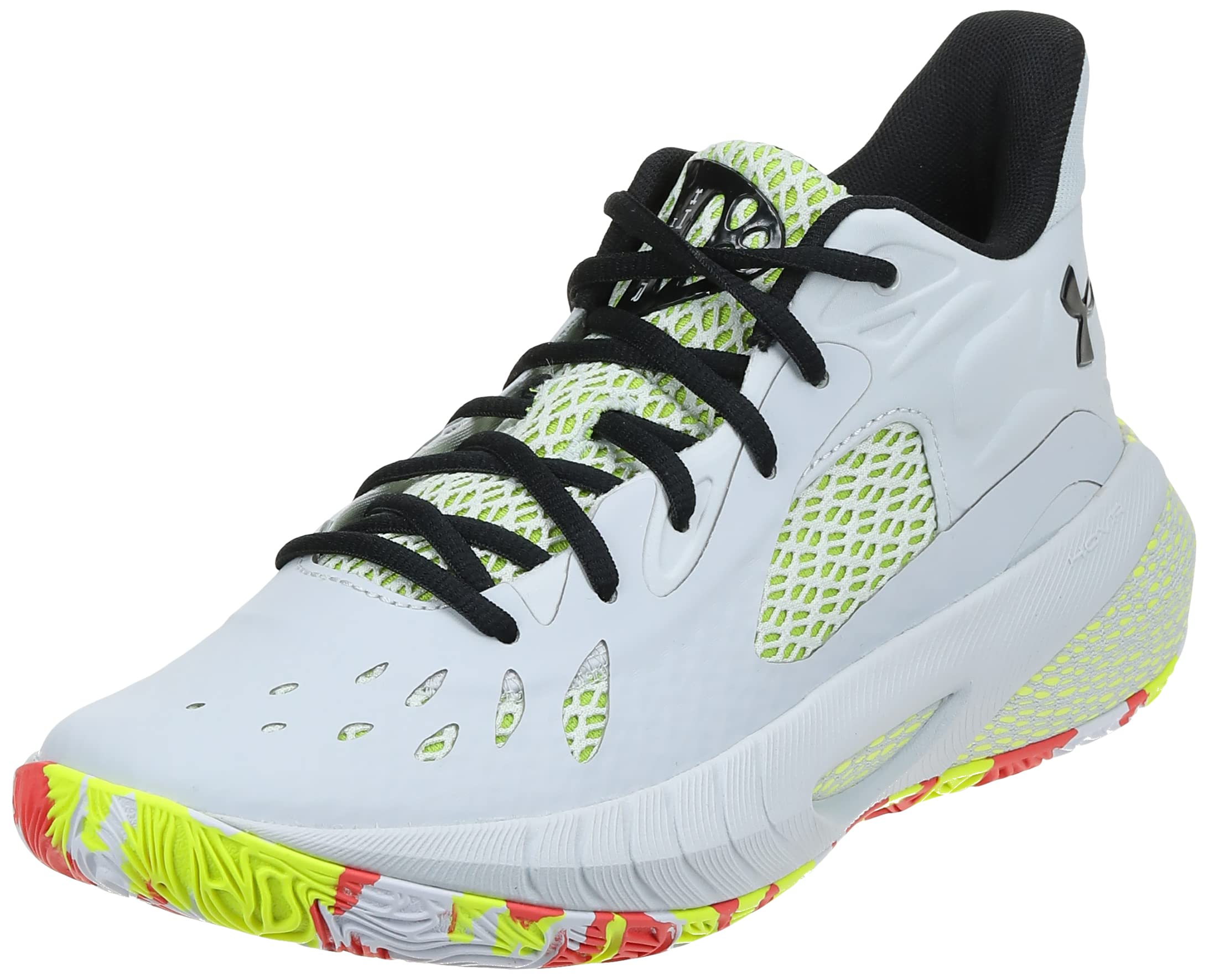 Under Armour HOVR Havoc 3 Basketball Shoe, Halo Gray (104)/Halo Gray, 18 US Unisex Big Kid Image