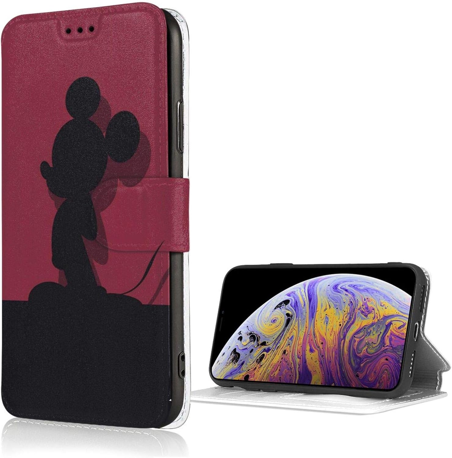 Amazon Co Jp ディズニー ミッキーマウス Iphone Se ケース 第2世代 Iphone Se2 ケース Iphone8 ケース 手帳型 Iphone7 手帳型ケース 耐衝撃 耐摩擦 Puレザー 財布型 ア イフォン7手帳型カバー カード収納 マグネット スタンド機能iphone 7 Iphone 8 Iphone Se2