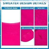 Mihachi Turtleneck Dog Jumper - Cable Knit Winter Coat with Leash Hole view 4