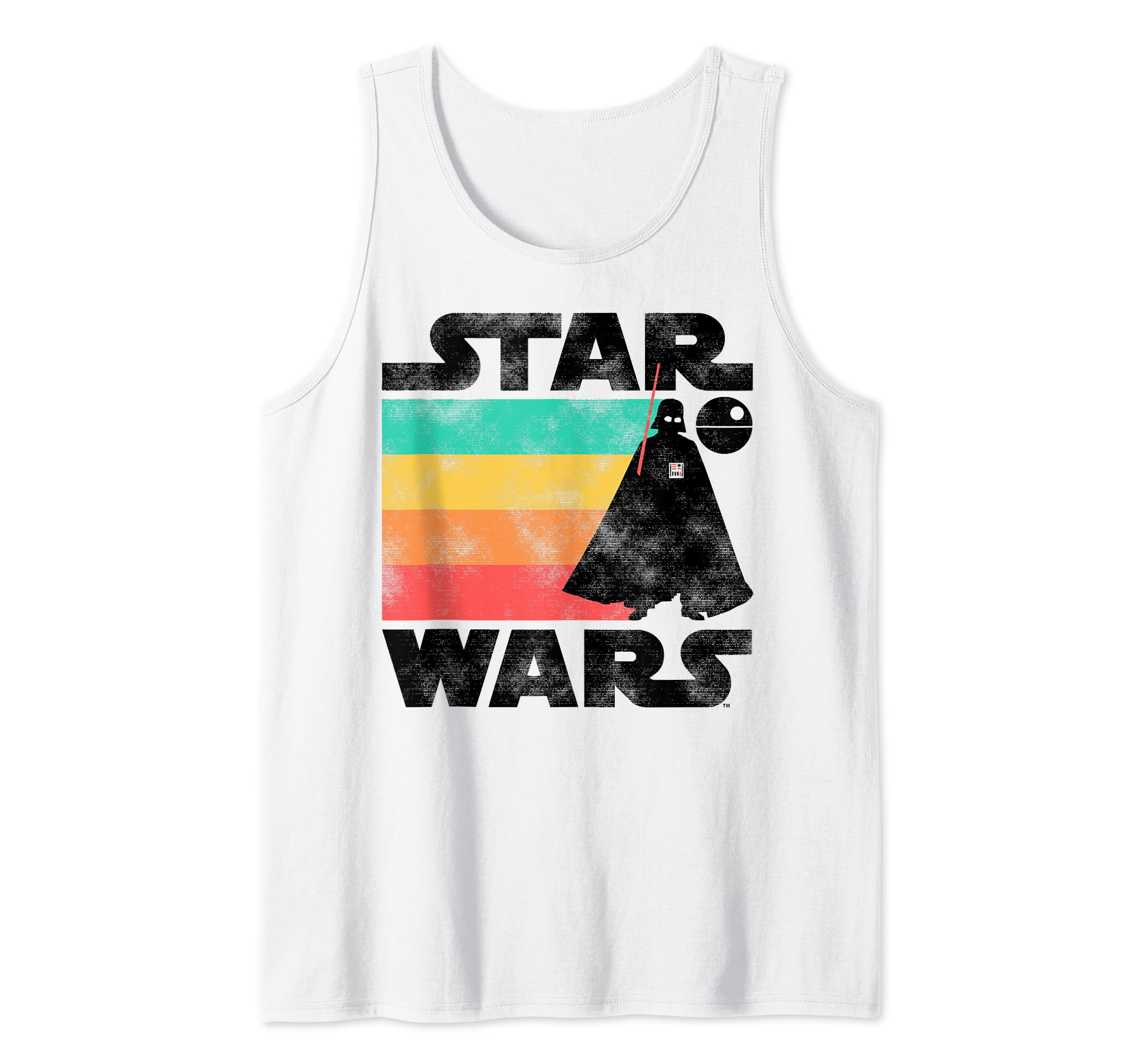 Star Wars Darth Vader Retro Stripes Baby Death Star Tank Top