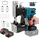 ONEVAN Cordless Bag Sewing Machine with 2x4.0Ah Batteries | 30 Min Runing Time, 2 Seconds/Bag, Two Thread Cutting Methods, for Industrial Sewing, 0.2-6mm Feed &amp; Burlap Sacks, Rice Bags