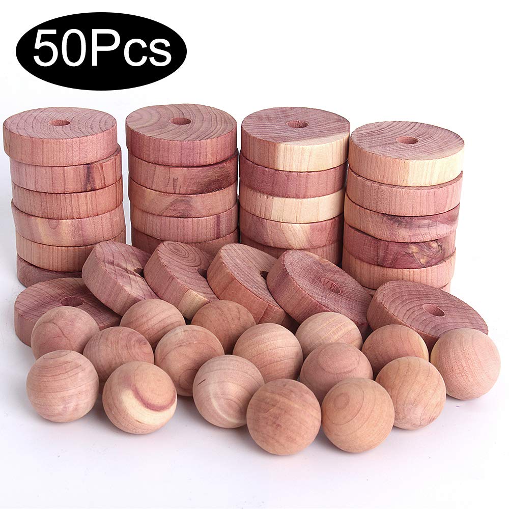 Mukum 50Pcs Moth Balls for Wardrobes, 100 Natural Cedarwood 50 PCS eBay