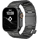 FiNESTONE CRNS-PRO Titanium Band for Apple Watch Ultra Band 3/2/1 49mm & Series 11/10 46mm, Scratch Resistant & Tool Free Titanium Watch Band,Premium iWatch Metal Straps for Men