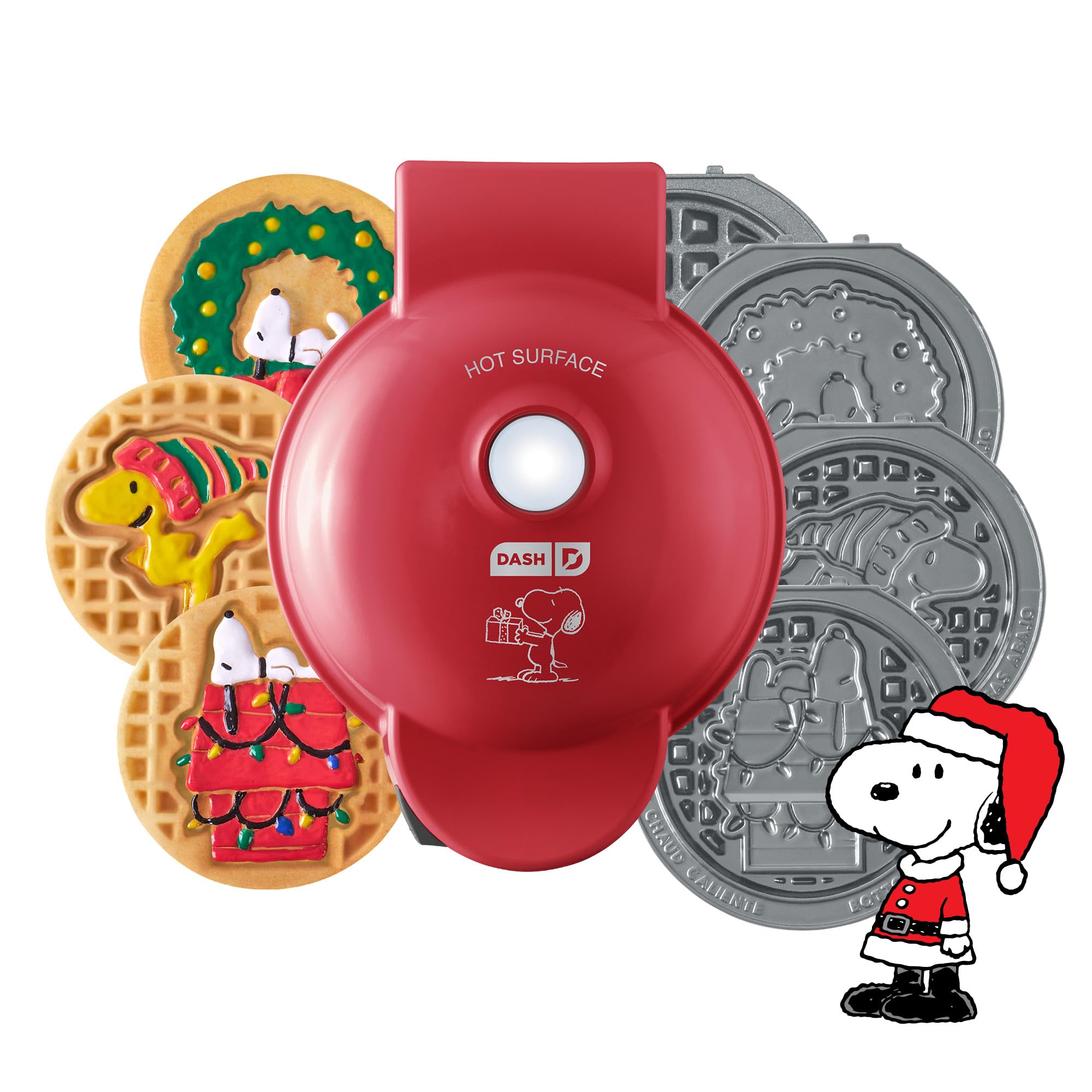 Peanuts x Dash MultiMaker® Mini Maker System (4 Plates: Wreath, Snoopy House, Woodstock) Image