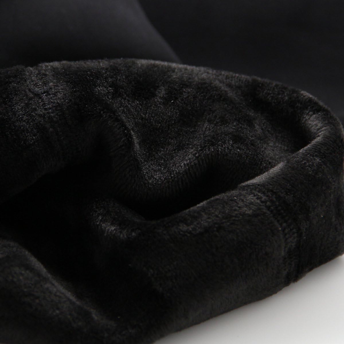 Govc Girls Winter Warm Fleece Lined Elastic Waist Velvet Stretchy Thick Leggings: Clothing