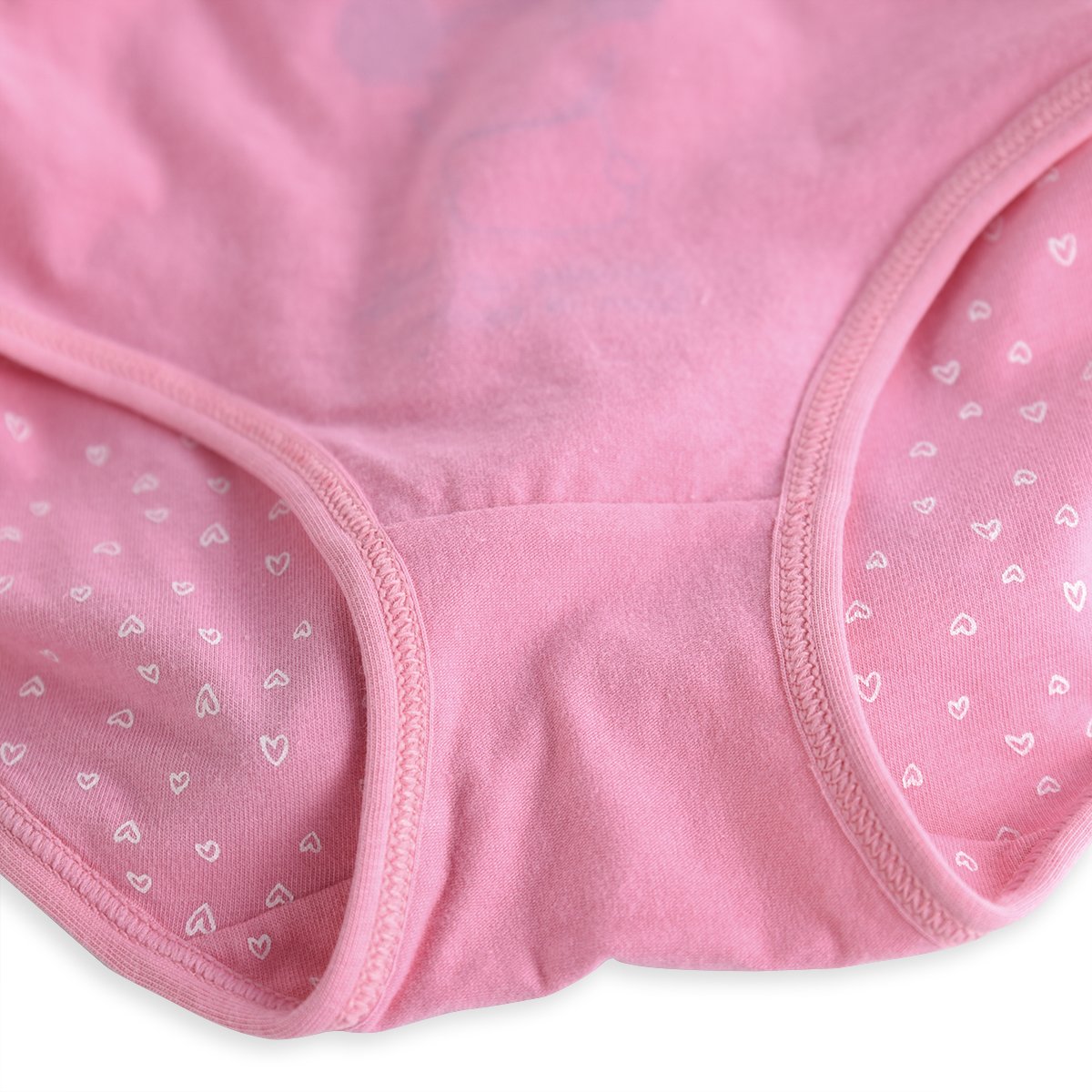 slaixiu Cotton Girls Underwear Briefs Cute Polkadot Cartoon Kids Panties 6-Pack(UW234-120)