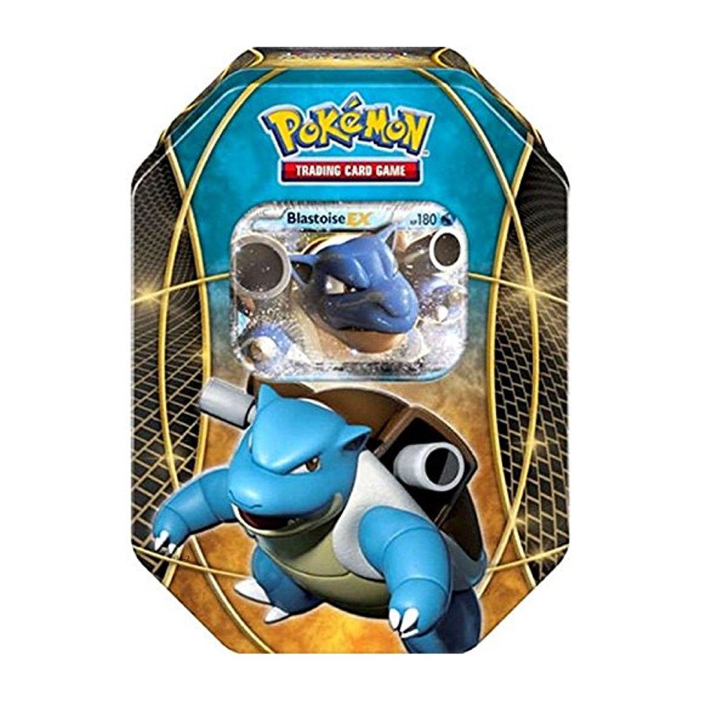 Pokemon Gioco di carte EX TRIO CHARIZARD EX Scatola di latta Pokemon Gioco di carte EX TRIO BLASTOISE EX TIN SHIP 10 14