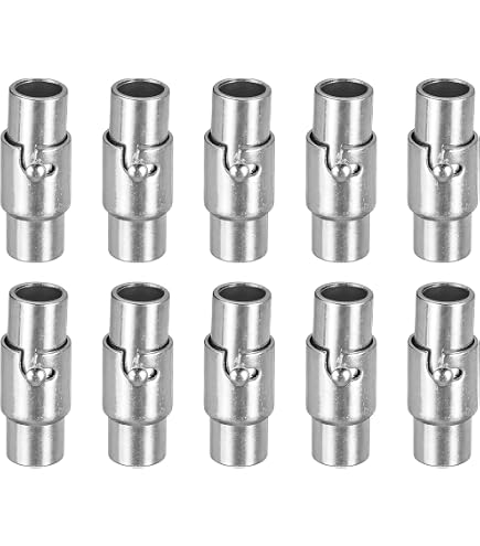 Fermoirs Magnétiques Ronds 16mm Pour Cordons 4mm - Lot De 4 - Création Bijoux