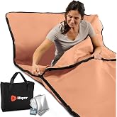 Lifepro RejuvaWrap Infrared Sauna Blanket with Low EMF and 9 Temp Levels | Features carbon fiber heating with detox wraps, waterproof interior, and storage carry bag for home wellness